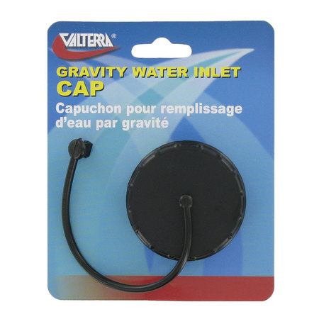 VALTERRA Valterra A0120SBKVP Gravity Water Inlet Cap - Black (Carded) A0120SBKVP